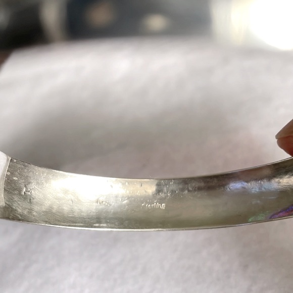 Sterling Silver Bangle Bracelet - Picture 3 of 4